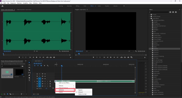 Odstranění šumu PR