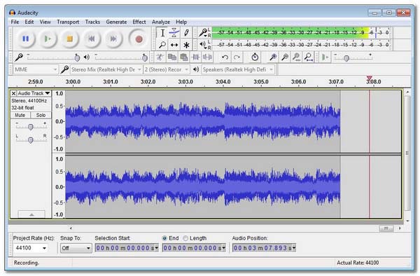 Back-up recorder Audacity