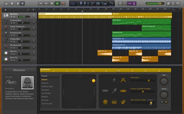 Grabador de copia de seguridad Garageband