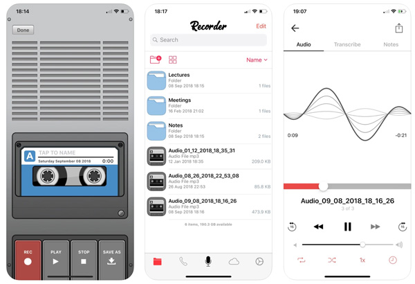 Grabador de voz y editor de audio 