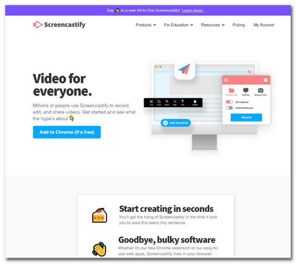 Chrome Screen Recorder Screencastify