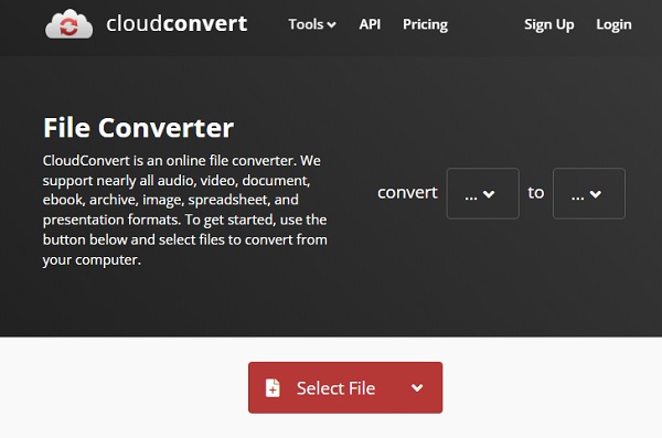 CloudConvert क्रोम वीडियो कन्वर्टर