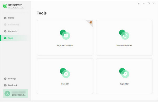 Noteburner převádí AAX do MP3