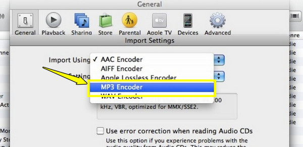 Apple Music Select MP3-koder