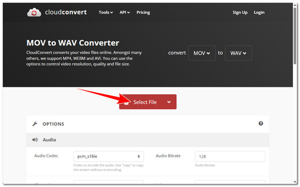Cloud Convert 匯入 MOV 文件
