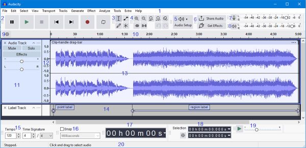 MP3 MIDI Audacity