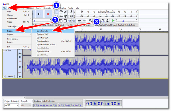 การแปลง Audacity