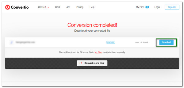 ดาวน์โหลดไฟล์ Convertio