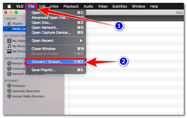 Převod / streamování VLC