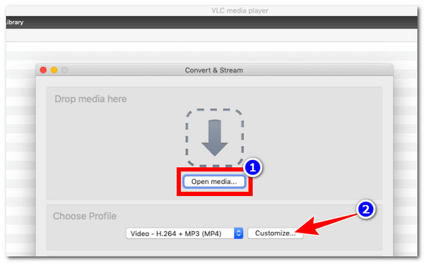 VLC Vyberte formát AVI