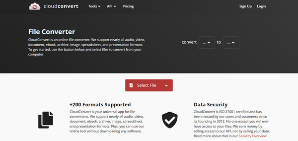 CloudConvert แปลง iMovie เป็น MP4