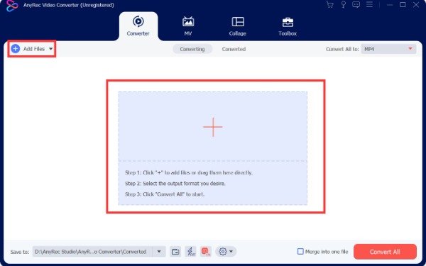 Aggiungi file AnyRec