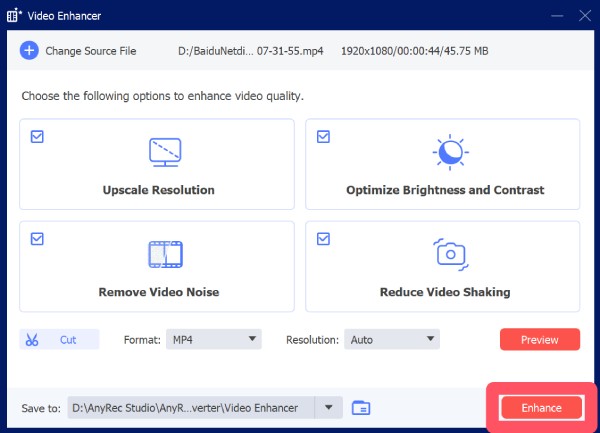 Verbeter video Anyrec