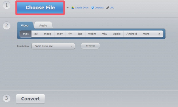 Dodaj plik MKV do 123 Online Video Converter