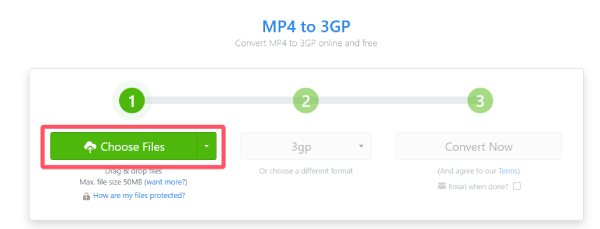파일 선택 Zamzar