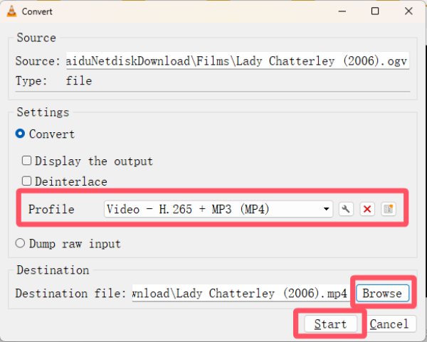 OGV를 MP4로 VLC로
