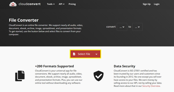 Cloudconvert Muunna TS MP4:ksi
