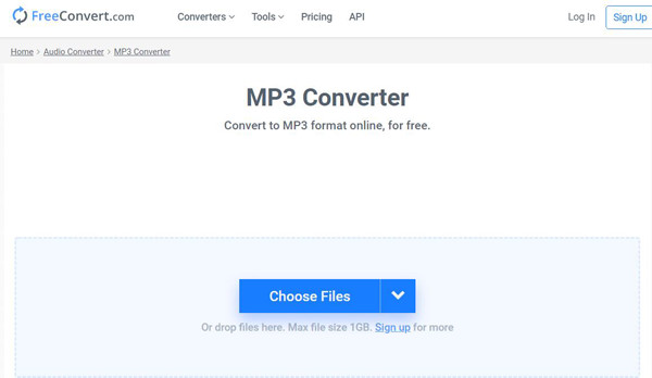 Scegli File FreeConvert