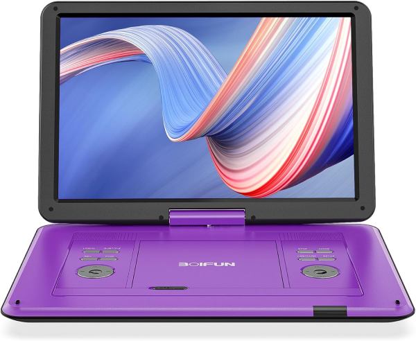 Boifun ポータブルDVDプレーヤー（スクリーン付き）