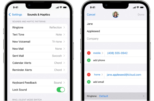 Imposta una suoneria per iPhone