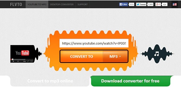 Flvto FLV konvertálása MP3 formátumba