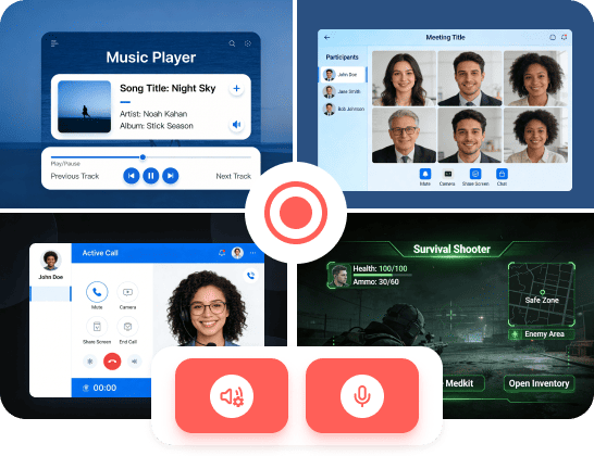 Sistema de grabación de audio y micrófono
