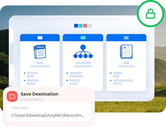 Simpan Fail Rakaman Secara Setempat