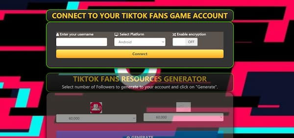 Generator TikTok fanova