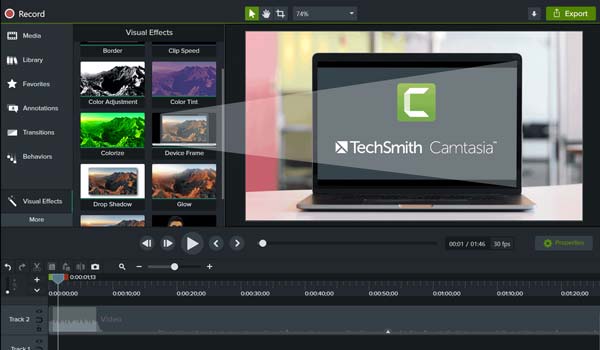 Camtasia Oyun Ekran Kaydedici