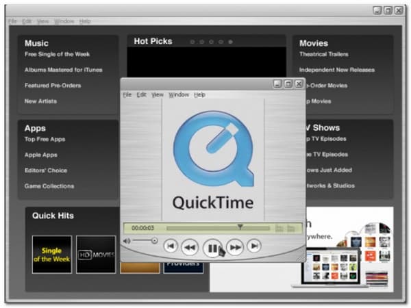 Gravador de tela de jogo QuickTime Player
