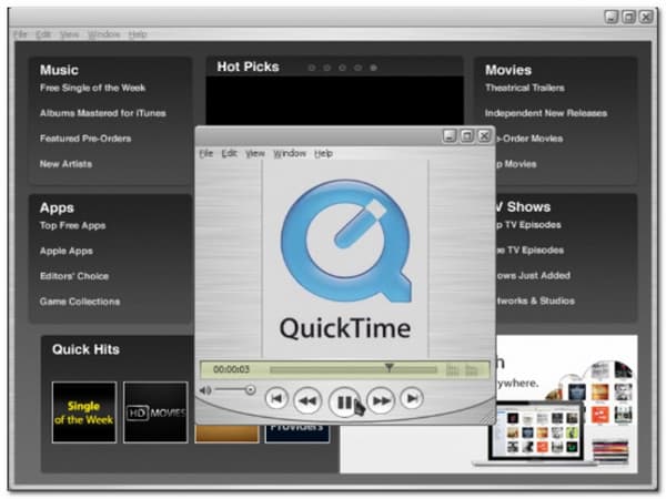 Программа записи экрана игры QuickTime Player