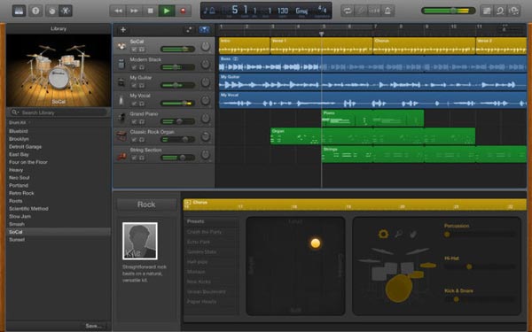 Sóng âm thanh Garageband