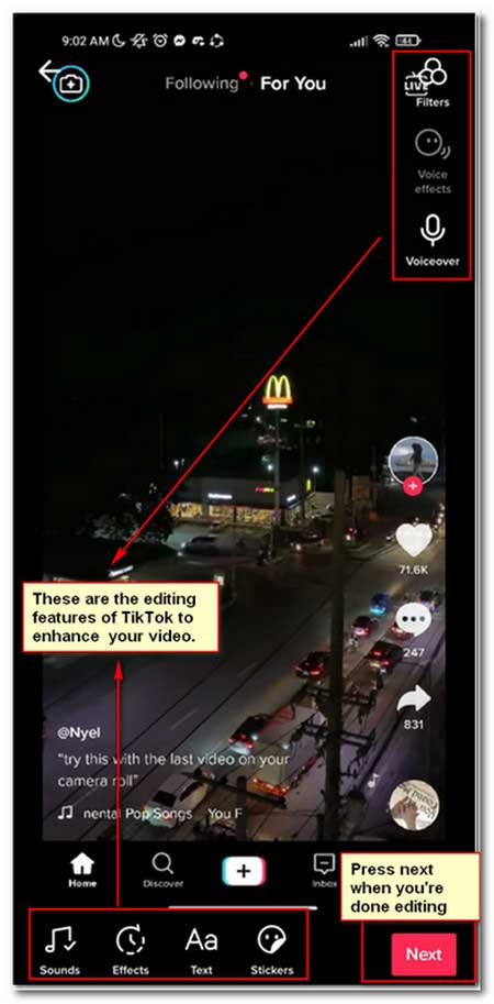 Tiktok Pictures Edit Video with Features