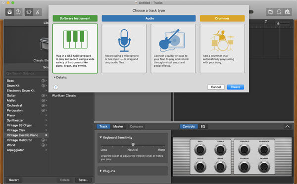 Snimanje glasa Garageband Mac