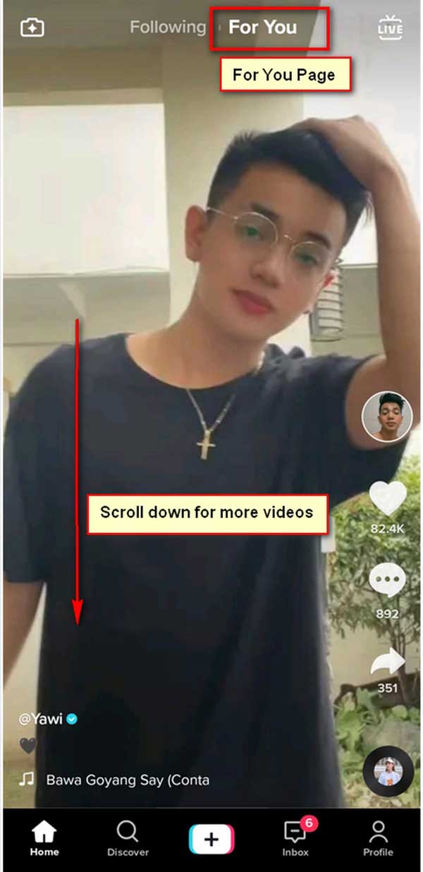 TikTok Duetto per te Pagina