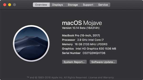 Macos Mojave-opdatering