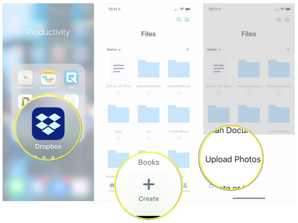 Backup di Dropbox da iPhone a computer