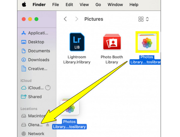 Guardar fotos de iCloud en un disco duro externo
