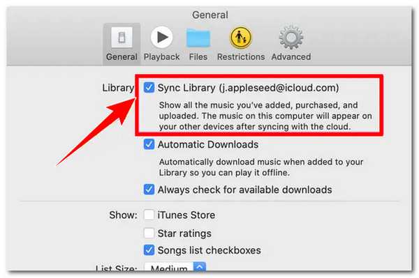 כבה את iCloud Music למחשב מק