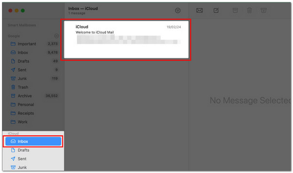 Accede al correo electrónico de iCloud en tu Mac