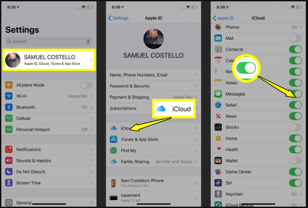 iCloud Envoyer des SMS depuis un iPhone
