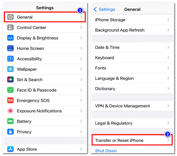 Acceso Transferencia Restablecer iPhone