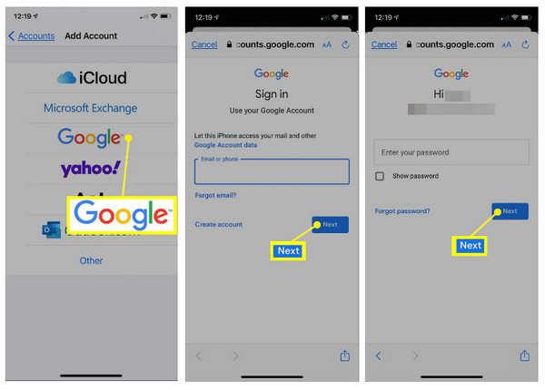 Sincronizar contactos de Gmail de iPhone a iPad