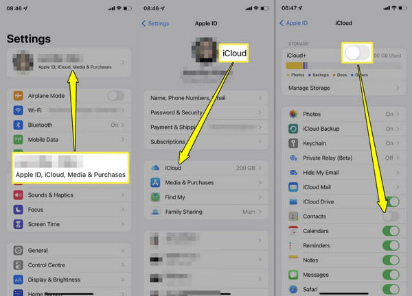 iCloud Kişi Listesini iPhone'dan iPad'e Aktarma