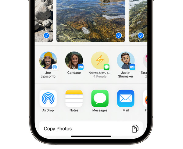 Transfer de date Airdrop de la iPhone la iPhone