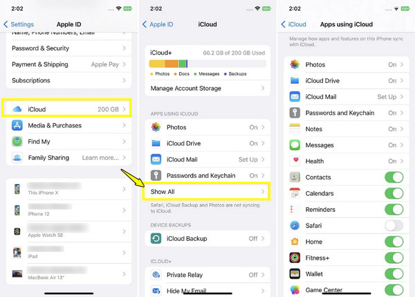 Transfer de date iCloud de pe iPhone pe iPhone