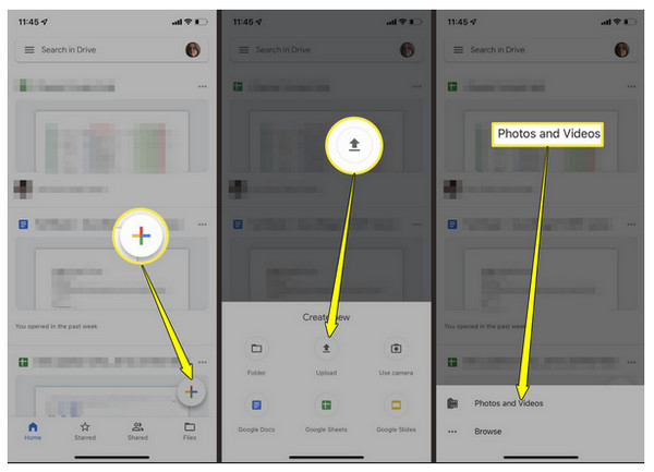 העברת נתונים מאייפון לסמסונג בגוגל דרייב