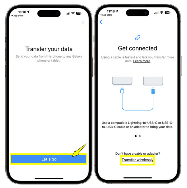 העברת נתונים מ-Smart Switch מאייפון לסמסונג
