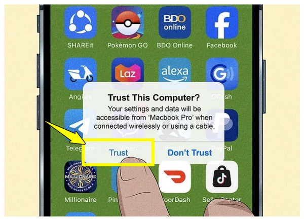 כבל USB לחבר את האייפון שלך