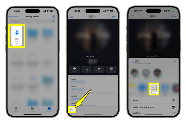 Agregar archivo VCF a los contactos del iPhone